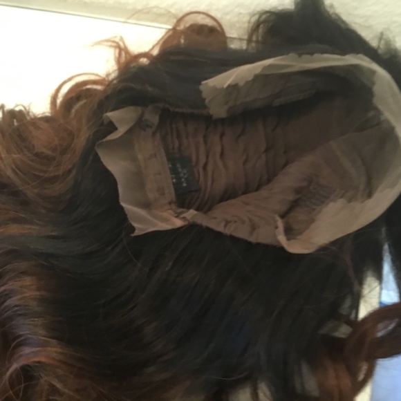 Ombré Swiss lace front wig 26 inches loose curls - Picture 15 of 16